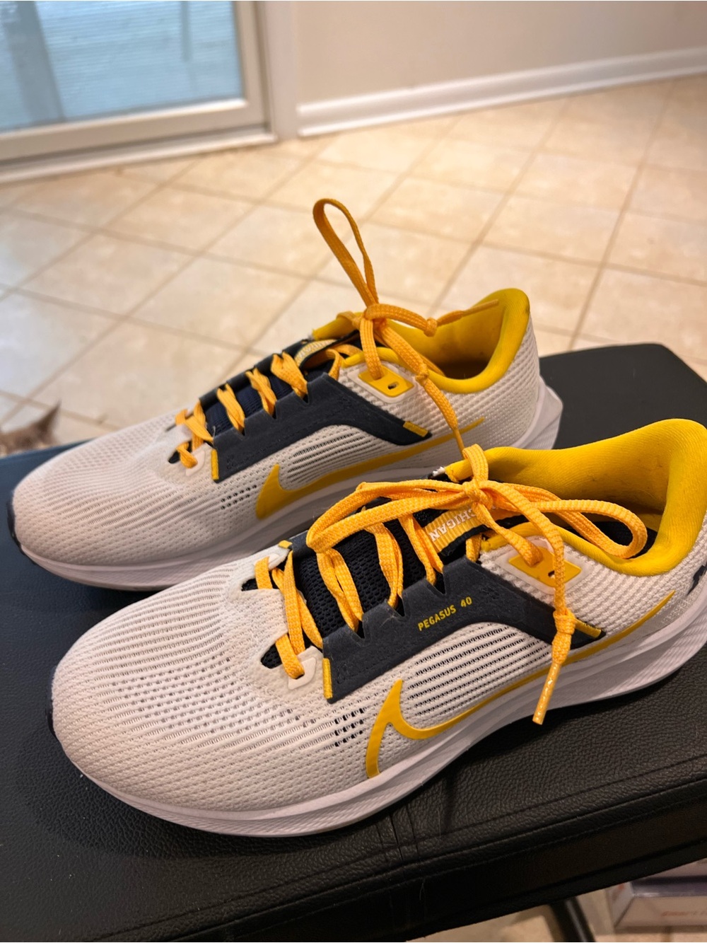 Nike Air Zoom Pegasus 40 Michigan Wolverines running shoes - Men’s 8/ W 9.5 - Picture 4 of 8